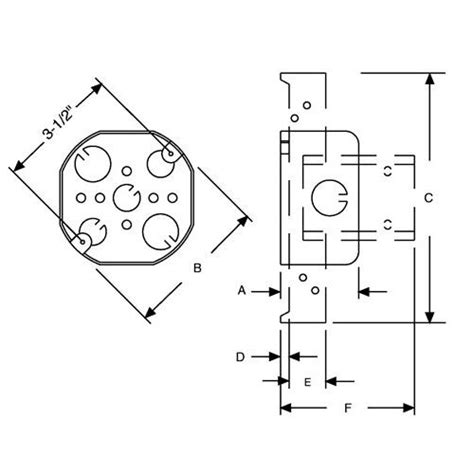 octagon electrical box dimensions|electrical octagon box sizes.